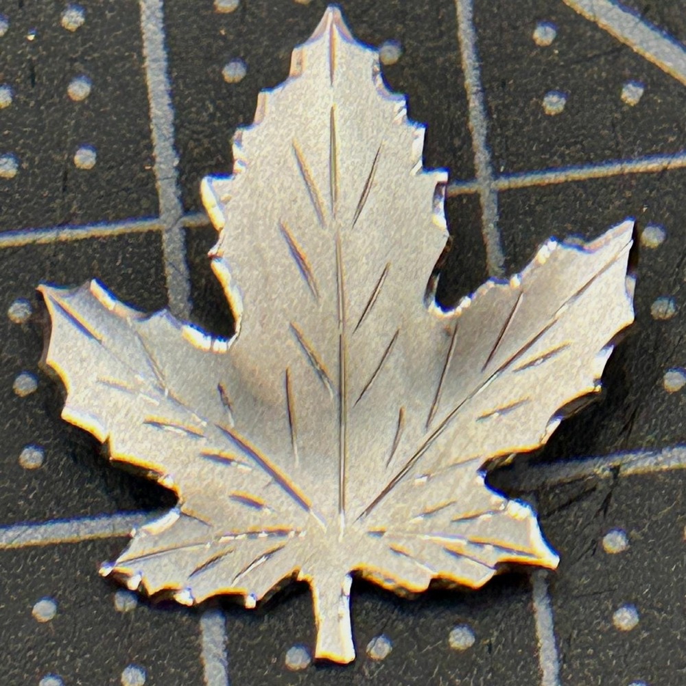 Stokes Vintage Sterling Silver Maple Leaf Brooch Pin Canada Hallmarked with Box